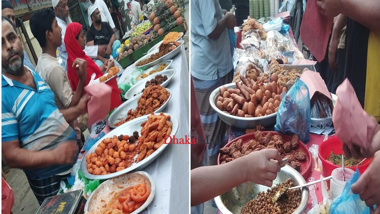 রাজধানীর ফুটপাতে ইফতার: স্বাস্থ্য ঝুঁকি সত্ত্বেও নির্ভরশীল সাধারণ মানুষ