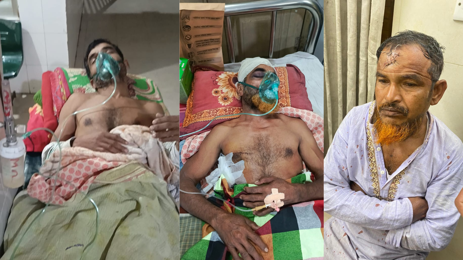 রাজবাড়ীর পাংশায় পূর্ব শত্রুতার জেরে তিনজনকে কুপিয়ে জখম