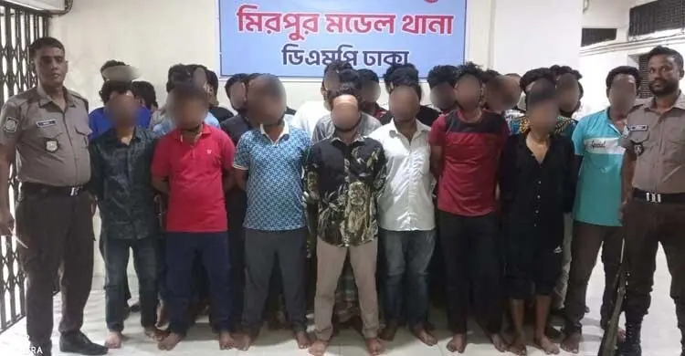 মিরপুরে বিশেষ অভিযান: মামলার আসামিসহ গ্রেফতার ৪০ জন