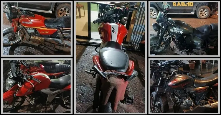 যাত্রাবাড়ীর মাতুয়াইল থেকে চারটি চোরাই মোটরসাইকেল উদ্ধার র‌্যাবের