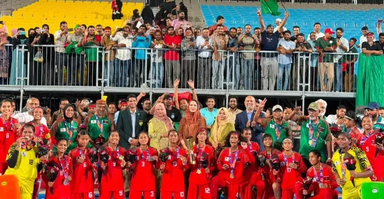 কাজাখস্তানকে হারিয়ে চ্যাম্পিয়ন বাংলাদেশের মেয়েরা, বিমান প্রধানের অভিনন্দন