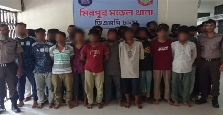 মিরপুর-মুগদায় পুলিশের বিশেষ অভিযান: গ্রেফতার ৫৪