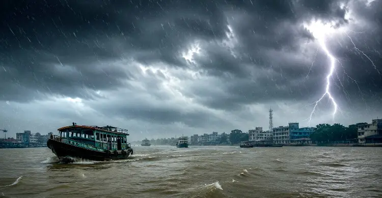 দেশের ১২ জেলায় ৮০ কিলোমিটার বেগে ঝড়ো হাওয়ার সম্ভাবনা, নদীবন্দরে ২ নম্বর সংকেত