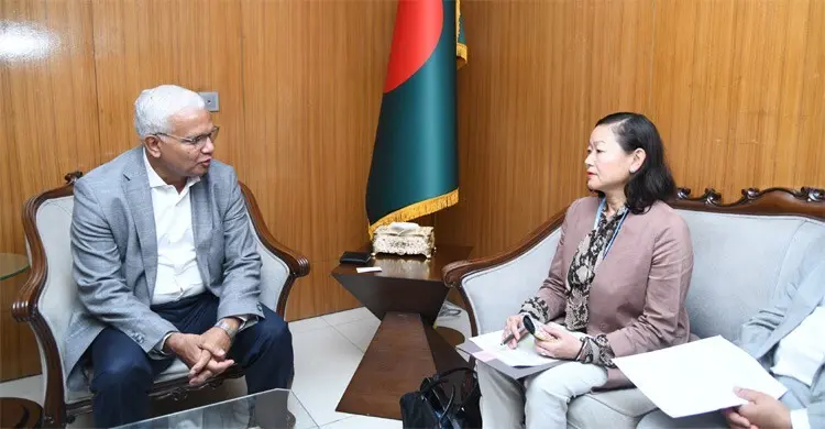 ডব্লিউএফপি প্রতিনিধির সাথে সমাজকল্যাণ মন্ত্রীর বৈঠক