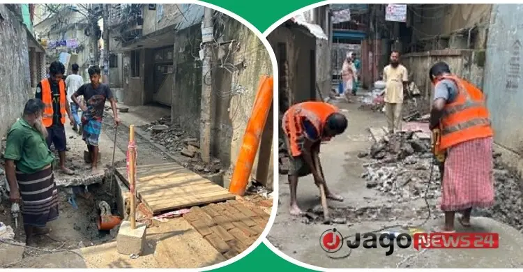 আজিমপুরে ৪ মাস ধরে চলছে খোঁড়াখুঁড়ি, চরম দুর্ভোগে নগরবাসী