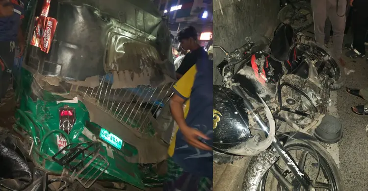 রাজধানীর মগবাজারে লরির ধাক্কায় প্রাণ গেল দুই মোটরসাইকেল আরোহীর
