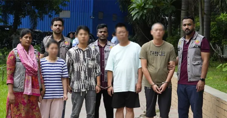 বসুন্ধরার ভাড়া বাড়িতে চীনাদের প্রতারণা চক্র, মাসে ২৫০ কোটি টাকা পাচার