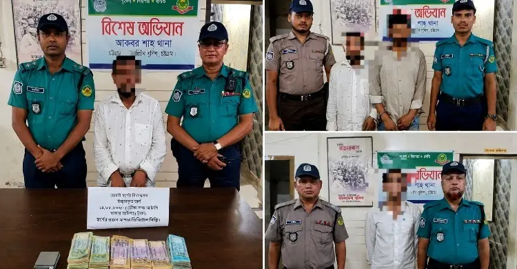 চট্টগ্রামে চোরাই সোনা বিক্রির ১৪ লাখ টাকা উদ্ধার, গ্রেফতার ৩