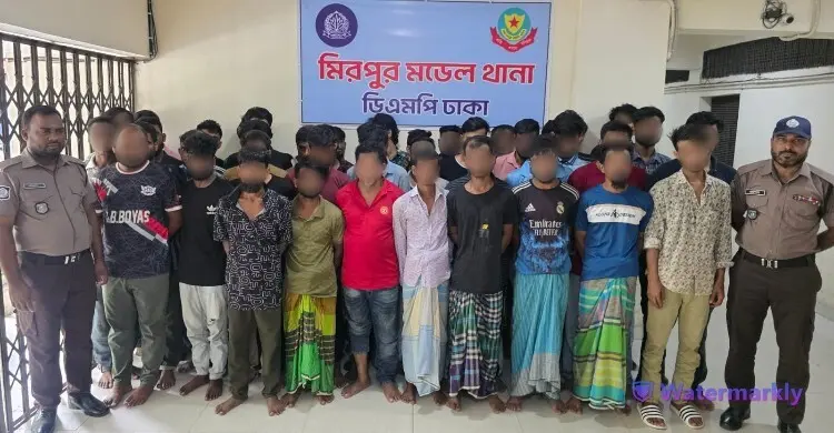 মিরপুরে ডিএমপির বিশেষ অভিযান: বিভিন্ন অপরাধে গ্রেফতার ৫৪ জন