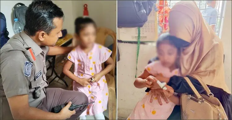 ছয় বছরের শিশু তাসফিয়াকে মায়ের কোলে ফিরিয়ে দিলেন ট্রাফিক পুলিশ