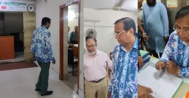 ডিএসসিসি প্রশাসকের হানা, খিলগাঁও অফিসে অনুপস্থিতদের শোকজ